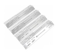 GFTIME 4 pezzi di copertura per bruciatore in acciaio inox per Landmann, Burnhard, Taino, Tepro, Jamestown, distributore fiamma per Charbroil, Tenneker, Napoleon Freestyle 365, Jamie Oliver, Campingaz