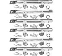 GFTIME 42204 30,8 a 44,9CM Universale Bruciatore Ricambi per Master Forge Perfect Flame Uniflame Lowes e Altri Griglia BBQ, Regolabile Bruciatore in Acciaio Inox Accessori per Barbecue a Gas(6 Pezzi)