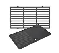 GFTIME 44,5cm 7637 Griglie Piastra & Griglia per Weber Spirit E210/220 S210/220 Griglie a Gascon Manopole, (controllo anteriori), Parti di Ricambio per Griglia/piastra per Barbecue in Ghisa