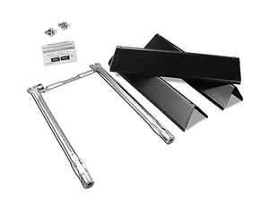 GFTIME 69785 45.72CM Bruciatore in Acciaio Inossidabile e 7635 38.9CM in Porcellana Barre Flavorizer Sostituzione per Weber Spirit E210, S210, E220, S220 Griglie a Gas(con comandi Frontali).