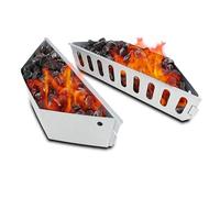 GFTIME Cesti a carbone Char-Basket per Weber 7403 Barbecue a carbone da 47,6 e 67 cm, cestello carbone per calore diretto e indiretto, 2 confezioni