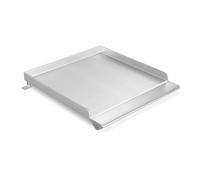 GFTIME Piastra in acciaio inox 33 x 28 cm per bruciatori laterali a gas - Supporti regolabili, facile da pulire, adatta per Weber Spirit, Genesis, Summit, Charbroil, Chargriller