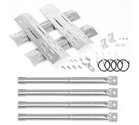 GFTIME Set di 4 pezzi di ricambio universali per bruciatori Jamestown, Landmann, Enders, Taino, Barbecook, distributore di fiamma e bruciatori a gas per Charbroil, Proficook,