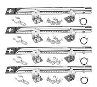 GFTIME Tubo del bruciatore regolabile da 30,8cm-44,9cm, pezzi di ricambio universali per Outback, CosmoGrill, FirePlus, Fire Mountain, Char-Broil, parti di ricambio inossidabili, confezione da 4