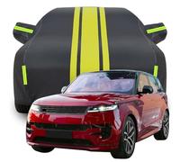 GFTTR Telo Copriauto per Land Rover Range Rover Sport First Edition, Telo Copriauto da Esterno, Coperture per Carrozzeria, Impermeabile Anti UV Anti Vento e Antipolvere,C-Black-Yellow