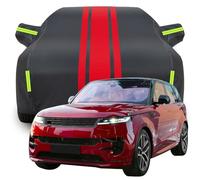 GFTTR Telo Copriauto per Land Rover Range Rover Sport First Edition, Telo Copriauto da Esterno, Coperture per Carrozzeria, Impermeabile Anti UV Anti Vento e Antipolvere,A-Black-Red