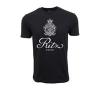 gfu6dle 90'S Ritz Paris Graphic Black T-Shirt Black XL