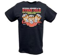 gfu6dle Stone Cold Steve Austin Beer Drinker Member T-Shirt Black L