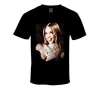 gfu6dle Sydney Sweeney - T Shirt Colorful Life Celebrity Celebslover Fion Brand T Black L