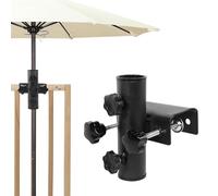 GFUEIGJ Supporto per ombrellone da balcone, con morsetto, per ringhiera da balcone, universale, per ombrellone da balcone