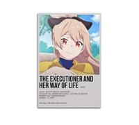 GFUWEWQEGUU Poster decorativo da parete in stile vintage, con scritta "The Executioner and Her Way of Life", per soggiorno, camera da letto, 50 x 75 cm, senza cornice