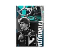 GFUWEWQEGUU Poster di Andrea Kimi Antonelli, decorazione artistica da parete, stile vintage, per soggiorno, camera da letto, 30 x 45 cm, senza cornice