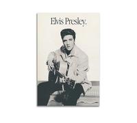 GFUWEWQEGUU Poster di Elvis Presley, stampa artistica da parete decorativa su tela, stile vintage, per soggiorno, camera da letto, 30 x 45 cm, senza cornice