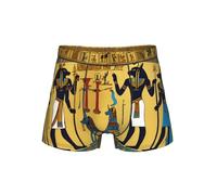 GFXEDSAH Antico Egitto Tribe Series Stampa Intimo Uomo, Boxer Versatili, Scelta Perfetta Per Uomo Moda, Nero , L