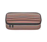 GFXEDSAH Astuccio portamatite con stampa a righe alla moda, astuccio organizer in tessuto Oxford, astuccio multiuso per matite, Nero , Taglia unica, Custodia per chiave