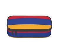 GFXEDSAH Astuccio portamatite con stampa bandiera dell'Armenia, astuccio organizer in tessuto Oxford, astuccio multiuso per matite, Nero , Taglia unica, Custodia per chiave