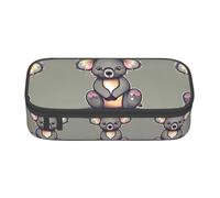 GFXEDSAH Il grazioso astuccio con stampa koala, elegante e funzionale, piccolo ma spazioso, ideale per viaggi o uso quotidiano, Nero , Taglia unica, Astuccio per trucchi