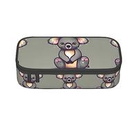 GFXEDSAH The Lovely Koala Print Pencil Case Pouch Pencil Case Organizer Oxford Fabric Pen Case Multiuso Pencil Pouch, Nero , Taglia unica, Custodia per chiave
