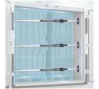 GFXYQPDNV Barra di carico a cricchetto per impieghi gravosi - Sistema di ritenuta telescopico per cassone di Camion per rimorchi, furgoni Chiusi e Pick-up, Set da 1/2/3/4, divisore in Alluminio