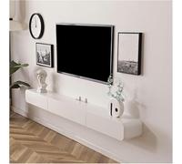 GFXYQPDNV Mobile TV 47/63, supporto per TV sospeso a parete, console multimediale per TV, ripiano sotto la TV, per nascondere cavi audio video, per camera da letto e soggiorno, supporto TV (120 x 24 x