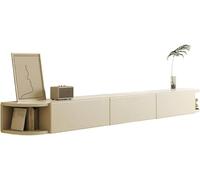 GFXYQPDNV Mobile TV da 220 cm, montaggio a parete, mensola galleggiante da parete, centro di intrattenimento galleggiante con armadietto, console multimediale da parete galleggiante per soggiorno