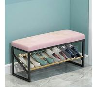 GFXYQPDNV Panca moderna da ingresso con scarpiera, in velluto, comoda panca imbottita per scarpe, 1 pezzo
