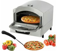 GFXYQPDNV Piano Commerciale Forno per Pizza, Forno Elettrico per Pizza in Acciaio Inossidabile con Scaffale, Macchina per Pizza Multiuso per Ristorante Home