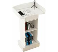 GFXYQPDNV Podio in Legno con Cassetto di Archiviazione Aperta, Moderno Piano in Piedi Lectern per Chiese, Sale Conferenze, Uffici, Aula