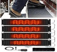 GFXYQPDNV Tappetini per la neve per scale, riscaldati per esterni, per marciapiedi, elettrici, antiscivolo, in gomma, per tetto, per scale, gradini, vialetti, inverno, rimozione della neve