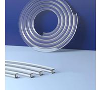 GFYHTN Guarnizione in PVC Profilo A U Trasparente Profilo di Protezione 1M Nastro per Bordatura per Armadi Tavoli Piani di Lavoro(19-20mm)
