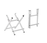 GFYHTN Piedini di Supporto per mobili pieghevoli, 50cm 70cm gambe per mobili, gambe di ricambio per tavolo da pranzo Tavolo da campeggio(White,50cm/20in)