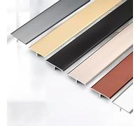 GFYHTN Profilo A T in Alluminio, 90cm Profilo di Transizione, Striscia di Copertura dello Spazio di Soglia, Profilo Coprigiunto per Paviment(Gold,W3.3cm)