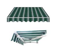 GFYHTN Telo di Ricambio per Tenda da Sole Retrattile, Tessuto di Ricambio per Tenda da Esterno, Tendone Parasole in Tela Motivo A Righe(C,12x8ft/360x250cm)