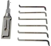 GFYWZ SS001 2 in 1 grimaldello e decodificatore per serratura a doppia scanalatura, strumenti professionali per fabbro