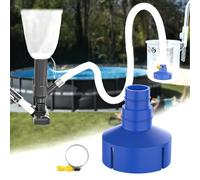 GFYYBKJ Adattatore per skimmer Intex con fascetta stringitubo, utilizzato per collegare l'aspirapolvere per piscina fuori terra/interrata e lo skimmer per piscina, skimmer per piscina fuori terra