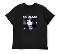 GG Allin Freaks Faggots Drunks & Junkies T-Shirt Men T-Shirt Black S