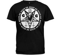 GG Allin War in My Head Mens T-Shirt Unisex Black Tee XL