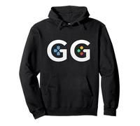 GG Good Game Video Game Gamer Classic Controller Pulsanti Felpa con Cappuccio
