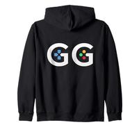 GG Good Game Video Game Gamer Classic Controller Pulsanti Felpa con Cappuccio