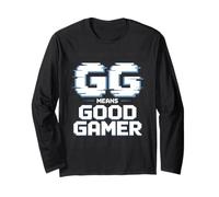 GG Good Gamer Positive Play Pixel Graphic Maglia a Manica