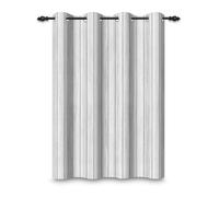 ggaimwf 107x160cm Tenda con occhielli Legno rustico Grigio Striscia Texture di legno Parete in legno Stile rustico Campagna Oscurante Tende per finestre Camera da letto Soggiorno,1 pannello singolo