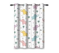 ggaimwf 107x215cm Tenda con occhielli per cameretta bambini Animale dei cartoni animati Carino Elefante nella foresta Tende oscuranti finestre per bambini bambine Sala giochi Soggiorno,1 pannello