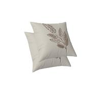 ggaimwf Copricuscini decorativi Foglia Pianta Copricuscino beige Autunno Moderno Vagabondo Federe per cuscini per divano Salotto da giardino Esterno Divano Fodere per cuscini 45 x 45 cm Set di 2