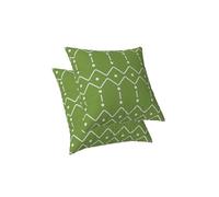 ggaimwf Federe geometriche 2 pacchi Motivo geometrico Verde chiaro Astratti Fodere per cuscini Modern Cuscini con fodere inclusi per divano Soggiorno Decorazioni per la casa 50x50cm
