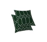 ggaimwf Federe geometriche 2 pacchi Motivo geometrico Verde scuro Astratti Fodere per cuscini Modern Cuscini con fodere inclusi per divano Soggiorno Decorazioni per la casa 50x50cm