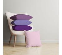 ggaimwf Tinta unita Copricuscini in velluto per divano Maniero della lavanda Colore Gradiente viola Cuscino per letto Fatto a mano Piazza Federe per cuscini con cerniera invisibile 50x50 cm Set da 4