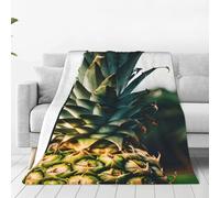 ggasdvjj Coperta in pile di flanella super morbida anti-pelucchi Be A Pineapple 1, disponibile in varie misure per letto, divano, peluche e caldo.