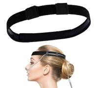 GGAUBAIFI Nero Comodo Cannula nasale di Ossigeno Nasale Fascia per la Testa della Cannula a Orecchio per Capelli per Il concentratore del Tubo di Ossigeno Regolabile