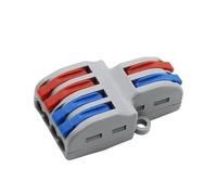 GGBASK 5/10PCS SPL-42 2 in 4/6 out Mini Connettore rapido Veloce del Cavo Connettore Universale del Cavo di Cablaggio Push-in Morsettiera del conduttore LED(SPL-42,5 PCS)