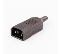 GGBASK IEC 320 C14 Spina Maschio a C13 Presa Femmina PC Computer Auto elettrica Fornello di Riso Adattatore connettore di Alimentazione AC 250 V 10A(Male Plug)